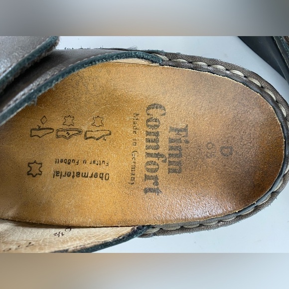 Finn comfort Sandals Womens size 9 US (6.5 UK) Brown Leather Made in Germany - Picture 10 of 12